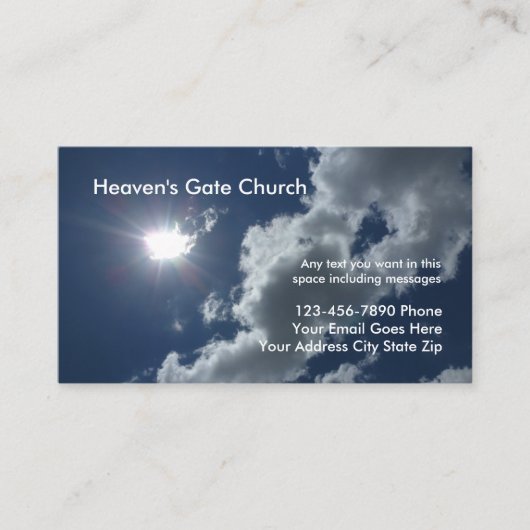 Kirchen-Visitenkarten Visitenkarte (Vorderseite)