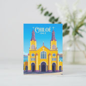 Kirchen von Chiloe Chile Postkarte (Stehend Vorderseite)