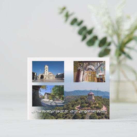 Kirchen Zyperns Postkarte (Stehend Vorderseite)