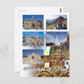 Kirchen Zyperns Postkarte (Vorne/Hinten)