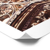 Kirchenarchitektur "Allure" Wasserfarbe Poster (Ecke)