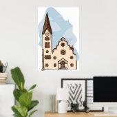 Kirchenarchitektur Poster (Heimbüro)