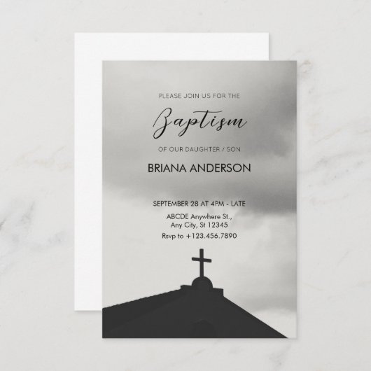 Kirchenästhetik Einladung (Vorne/Hinten)