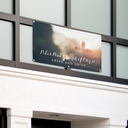 Kirchenbanner | Anfahrt & Shine Banner (Äußeres Gebäude)