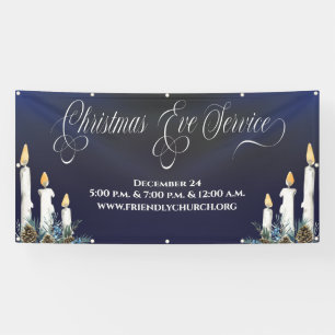 Kirchenbanner für den Kerzenlichtgottesdienst am H Banner