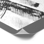 Kirchenbild in Holzkohle Poster (Ecke)