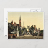 Kirchenbrücke, Breslau, Schlesien, Deutschland (d. Postkarte (Vorne/Hinten)