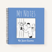 Kirchenbuch mit dem Namen des Eigentümers Notizblock (Vorderseite)