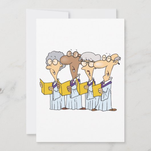 Kirchenchor Einladung (Vorderseite)