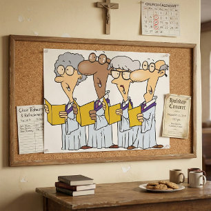 Kirchenchor-Gesangposter Poster