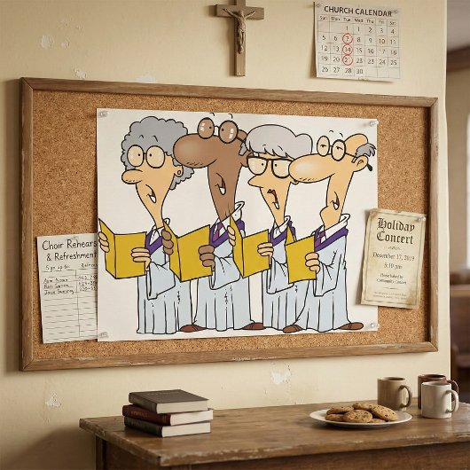 Kirchenchor Gesangsposter Poster