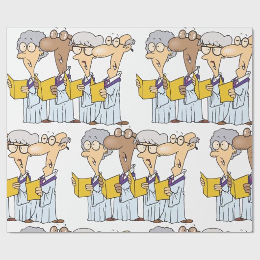 Kirchenchor Geschenkpapier (Flach)