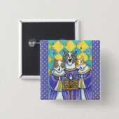 KIRCHENCHOR KATZEN & MAUS SINGEN WEIHNACHTSLIEDER BUTTON (Vorne & Hinten)