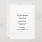 KIRCHENDIENSTE IM OSTEN | Jesus ist Risen Einladung (Rückseite)