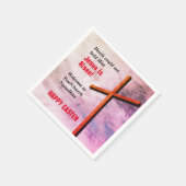 KIRCHENDIENSTE IM OSTEN | Jesus ist Risen Serviette (Ecke)