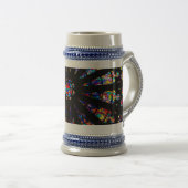 Kirchenfarbene Glasfenster Bierglas (VorderseiteRechts)