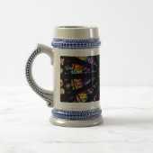 Kirchenfarbene Glasfenster Bierglas (Links)