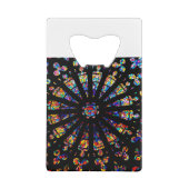 Kirchenfarbene Glasfenster Geldbeutel Flaschenöffner (Rückseite)