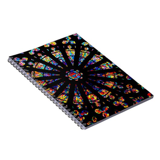 Kirchenfarbene Glasfenster Notizblock (Rechte Seite)