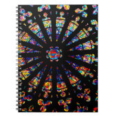 Kirchenfarbene Glasfenster Notizblock (Vorderseite)