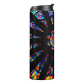 Kirchenfarbene Glasfenster Thermosbecher (Nach links gedreht)