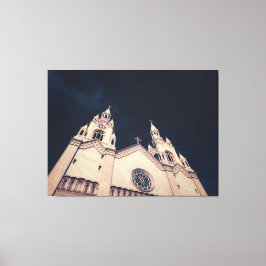 Kirchenfassadenarchitektur leinwanddruck