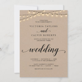 Kirchenfeier, Braun Kraft Einladung