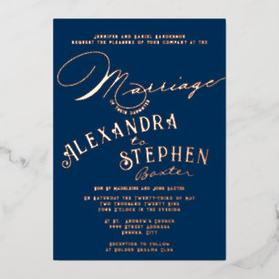 Kirchenfeier, rustikale Hochzeit Folieneinladung