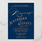 Kirchenfeier, rustikale Hochzeit Folieneinladung (Vorderseite)