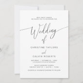 Kirchenfeierlichkeiten, Moderne Schrift Einladung (Vorderseite)