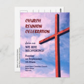 KIRCHENFEIERUNG WIEDERSEHEN - Wiedereröffnung Postkarte (Vorne/Hinten)