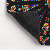 Kirchenfenster Buntglasfarben Mousepad (Ecke)