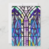 Kirchenfenster Feiertagskarte (Vorderseite)