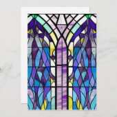 Kirchenfenster Feiertagskarte (Vorne/Hinten)