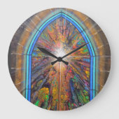 Kirchenfenster Große Wanduhr (Vorderseite)