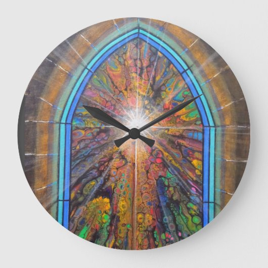 Kirchenfenster Große Wanduhr (Vorderseite)