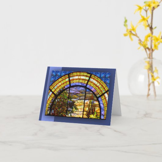 KIRCHENFENSTER KARTE (Gelbe Blume)