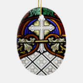 Kirchenfenster la Roche FR Suisse Keramik Ornament (Hinten)