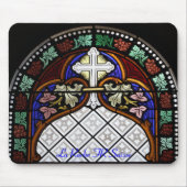 Kirchenfenster La Roche FR Suisse Mousepad (Vorne)