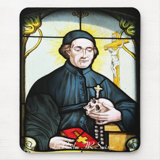 Kirchenfenster La Roche FR Suisse Mousepad (Vorne)