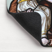 Kirchenfenster La Roche FR Suisse Mousepad (Ecke)