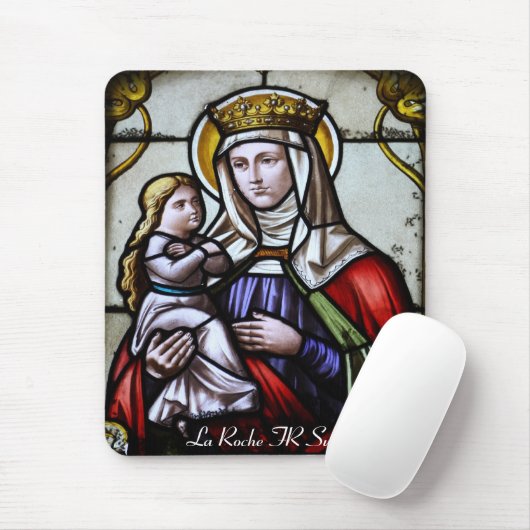 Kirchenfenster La Roche FR Suisse Mousepad (Mit Mouse)