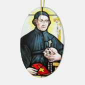 Kirchenfenster la Roche FR Suisse Ornament (Links)