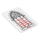 Kirchenfenster mit Kirchendetails - individuell ei Magnet (Rechte Seite)