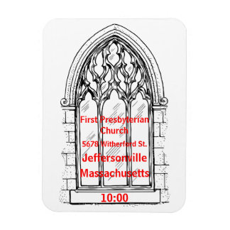 Kirchenfenster mit Kirchendetails - individuell ei Magnet