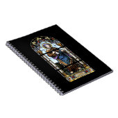 Kirchenfenster Plaffeien Schweiz / Suisse Nootbook Notizblock (Rechte Seite)