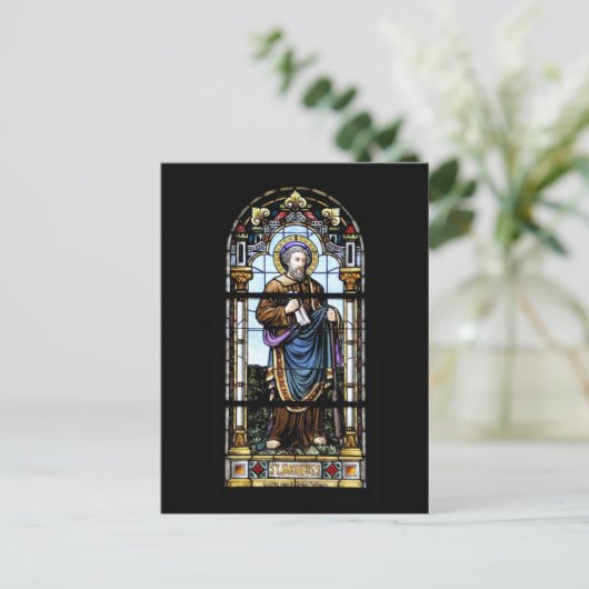 Kirchenfenster Postkarte (Stehend Vorderseite)