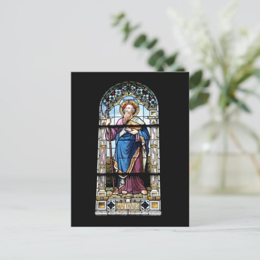 Kirchenfenster Postkarte (Stehend Vorderseite)