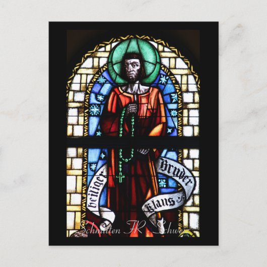 Kirchenfenster Postkarte (Vorderseite)