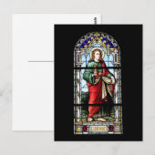 Kirchenfenster Postkarte (Vorne/Hinten)